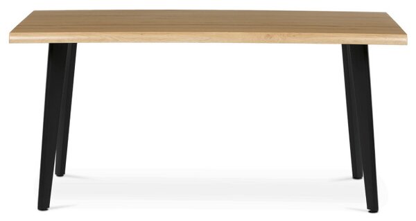 Jedálenský stôl HT-F4416 OAK divoký dub / čierny
