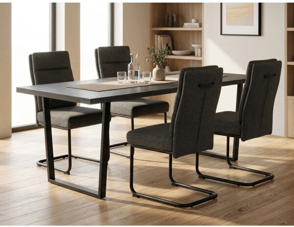 Jedálenská stolička sivá DCL-P3107 GREY2