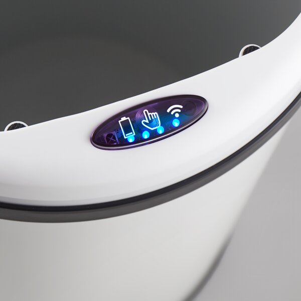 Bezdotykový odpadkový kôš s USB 30 L - biely