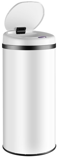 Bezdotykový odpadkový kôš s USB 30 L - biely