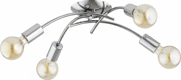 Prisadený luster TORIZO 4xE27/15W/230V lesklý chróm