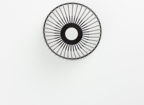 Brilagi - LED prisadený luster CERIA WIRE 1xE27/40W/230V pr. 21 cm čierna/dub