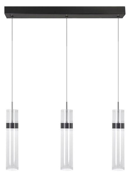 LED luster na lanku AMBIENTE 3xLED/6W/230V 3000/4000/6000K čierna