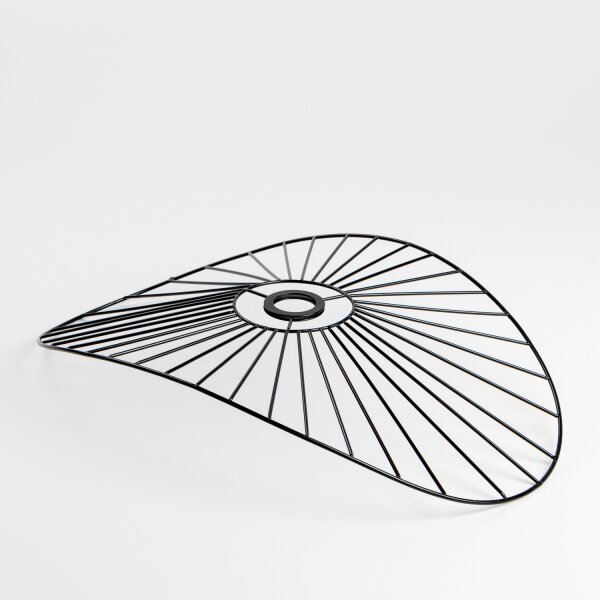 Brilagi - LED Prisadený luster CERIA WIRE 1xE27/40W/230V 40x56 cm čierna/dub