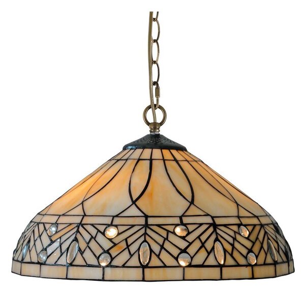 Prezent 241 - Luster na reťazi TIFFANY 2xE27/60W/230V