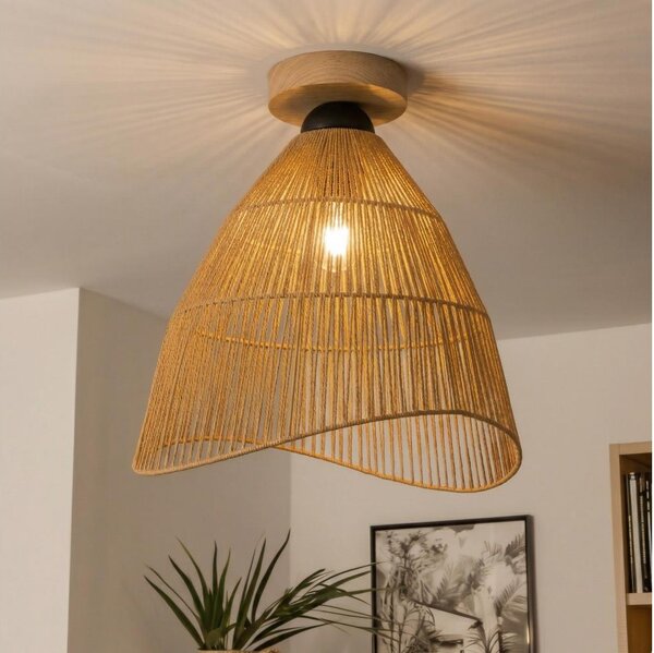 Brilagi - LED prisadený luster CERIA BOHO 1xE27/40W/230V pr. 50 cm hnedá/dub
