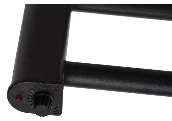 CERANO - Elektrický sušiak uterákov Domenico - 128 W - čierna matná - 860x550 mm