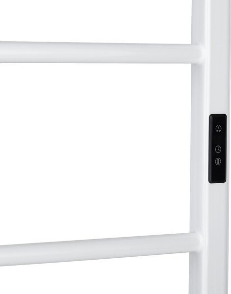 CERANO - Elektrický sušiak uterákov Luca, s displejom - 128 W - biela lesklá - 860x550 mm