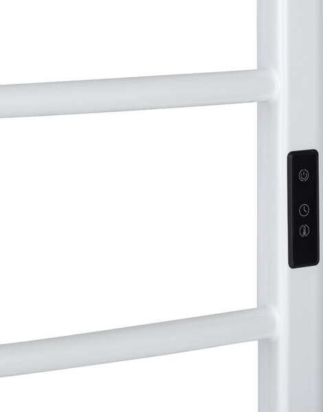 CERANO - Elektrický sušiak uterákov Luca, s displejom - 187 W - biela lesklá - 1160x550 mm
