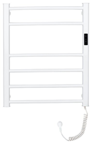 CERANO - Elektrický sušiak uterákov Luca, s displejom - 97 W - biela lesklá - 660x550 mm