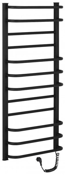 CERANO - Elektrický sušiak uterákov Ricardo - 187 W - čierna matná - 1160x550 mm
