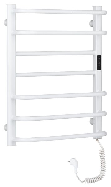 CERANO - Elektrický sušiak uterákov Ricardo, s displejom - 126 W - biela lesklá - 660x550 mm