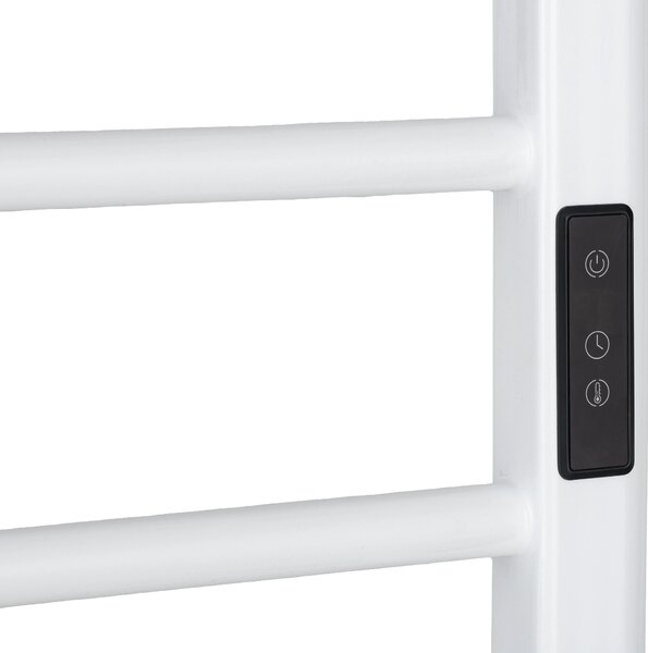 CERANO - Elektrický sušiak uterákov Ricardo, s displejom - 229 W - biela lesklá - 1160x550 mm