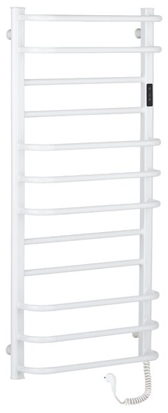 CERANO - Elektrický sušiak uterákov Ricardo, s displejom - 229 W - biela lesklá - 1160x550 mm