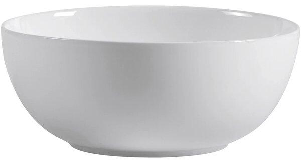 CERANO - Umývadlo keramické Elio - na dosku - biela lesklá - Ø 36 cm