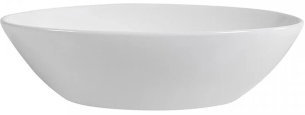 CERANO - Umývadlo keramické Ezro - na dosku - biela lesklá - 56x38,5 cm