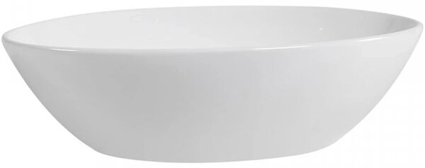 CERANO - Umývadlo keramické Ezro - na dosku - biela lesklá - 56x38,5 cm