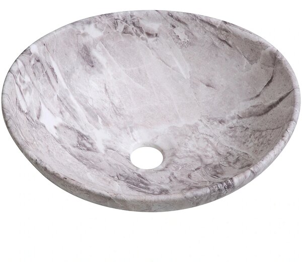 CERANO - Umývadlo keramické Marbelo - na dosku - mramor - 41x33 cm