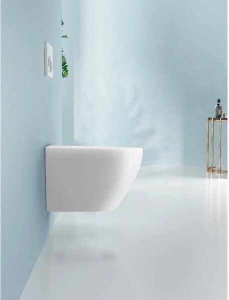 CERANO - Bidet závesný Verde - biela lesklá - 36x49 cm