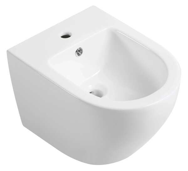 CERANO - Bidet závesný Verde - biela lesklá - 36x49 cm