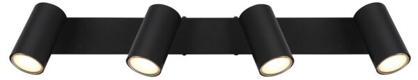 Globo 57911-4B - Bodové svietidlo ROBBY 4xGU10/35W/230V čierna