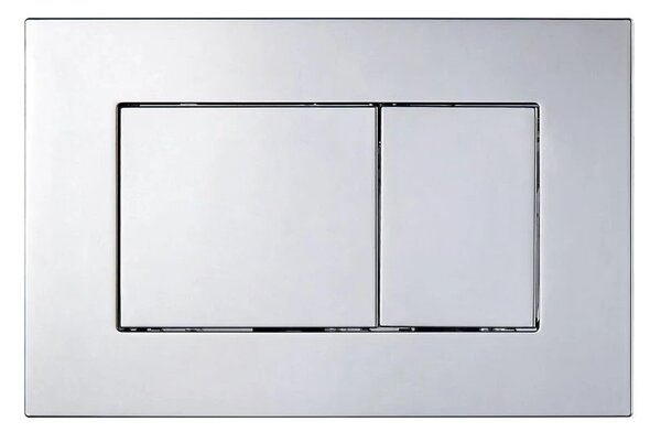 CERANO - Kompletný podomietkový WC set Lite/Dure - biela lesklá - WC tlačidlo Classic, chróm - na zamurovanie - 51x35 cm