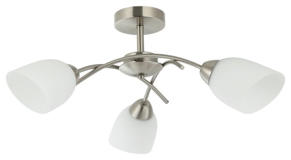 Prisadený luster DONNA 3xE27/60W/230V nikel