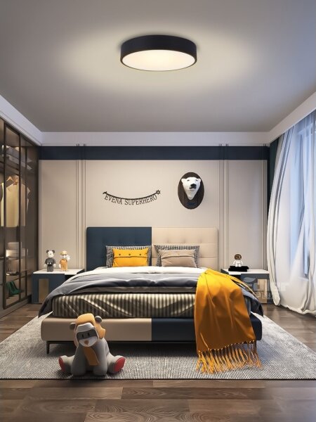 Immax NEO 07202L-LED Stmievateľné stropné svietidlo RONDATE 53W/230V čierna Tuya+DO