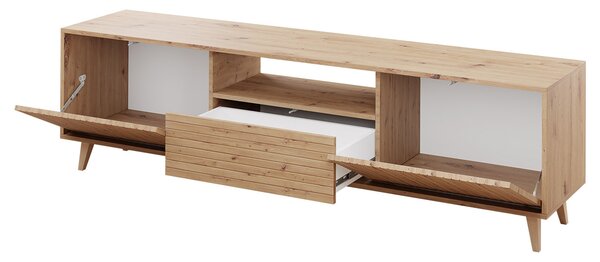 Široký stolík pod TV PRESIDIO - dub artisan
