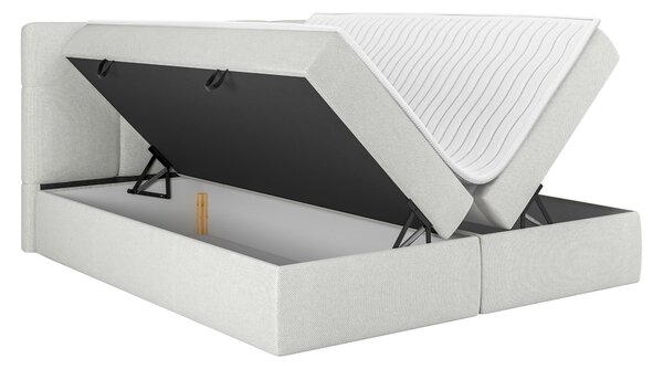 Americká manželská posteľ 180x200 ZENDER - svetlá šedá + topper ZDARMA