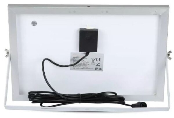 LED Stmievateľný solárny reflektor LED/12W/3,2V 6000K IP65 + diaľkové ovládanie
