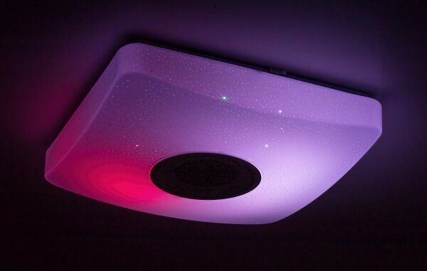 Rabalux - LED RGB Stmievateľné stropné svietidlo s reproduktorom LED/18W/230V + DO