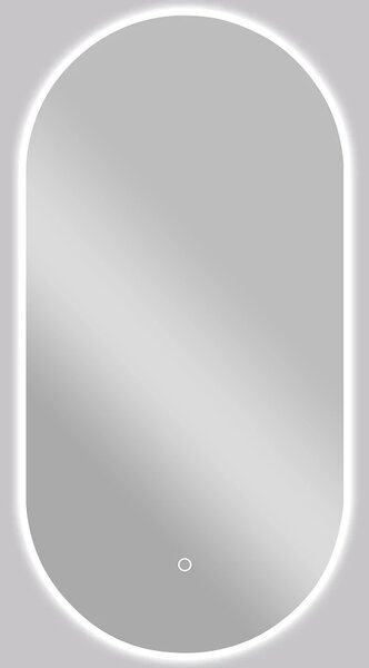 CERANO - Kúpeľňové LED zrkadlo Argento - 40x80 cm