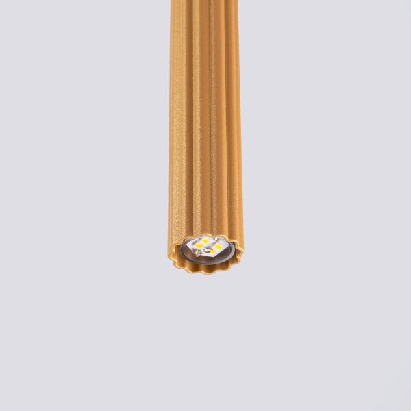 Sollux SL.1339 - Luster na lanku ARCHE 1xG9/8W/230V zlatá