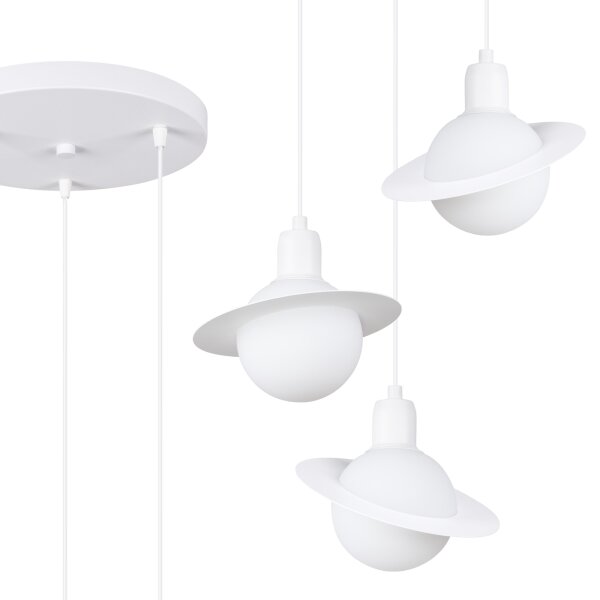 Sollux SL.1357 - Luster na lanku HYPERION 3xG9/8W/230V biela