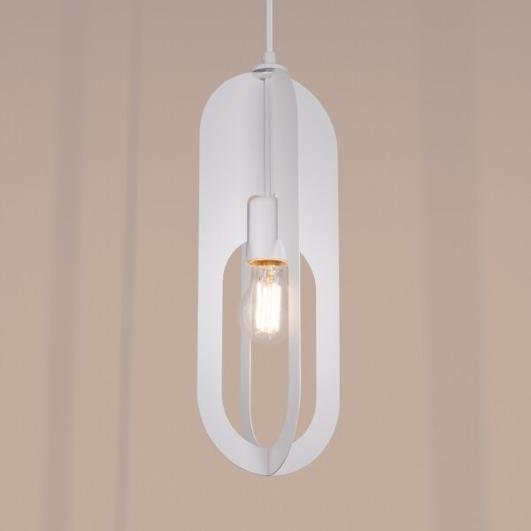 Sollux SL.1360 - Luster na lanku NICUS 1xE27/15W/230V biela