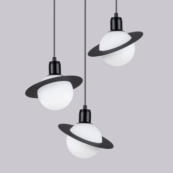 Sollux SL.1359 - Luster na lanku HYPERION 3xG9/8W/230V čierna