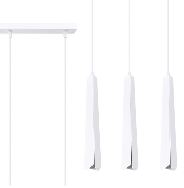 Sollux SL.1399 - Luster na lanku PRYSM 3xG9/8W/230V biela