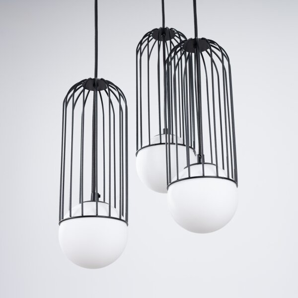 Sollux SL.1336 - Luster na lanku BRINA 3xG9/8W/230V čierna