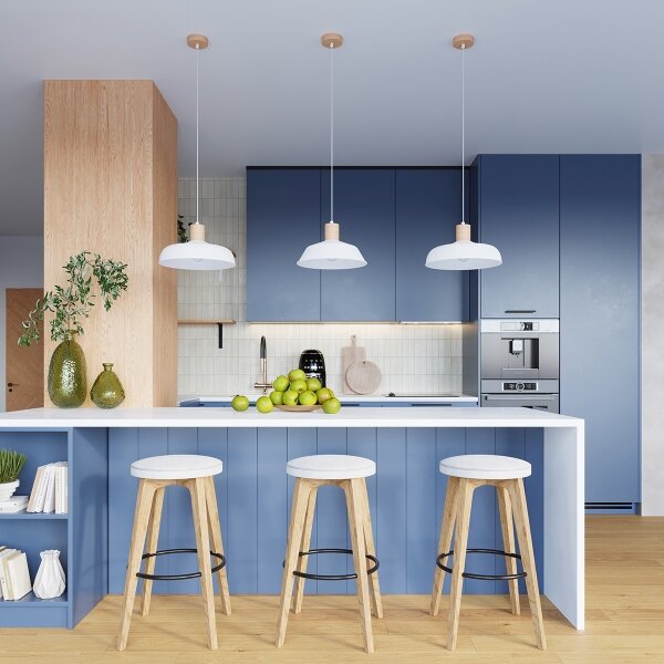 Sollux SL.1321 - Luster na lanku FANO 1xE27/15W/230V pr. 34 cm biela