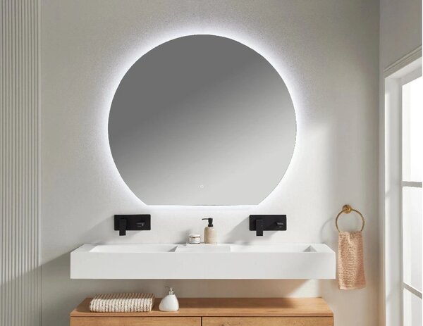 CERANO - Kúpeľňové LED zrkadlo Rondo - Ø 120 cm