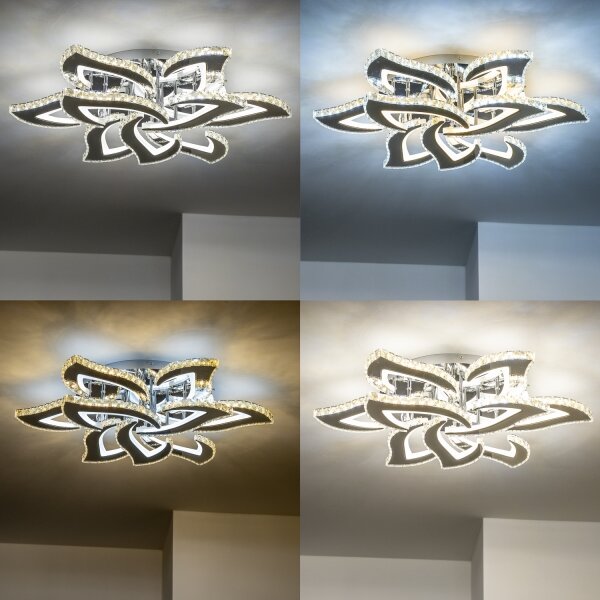 Brilagi - LED Stmievateľný prisadený luster TWIST LED/180W/230V 3000-6500K + DO