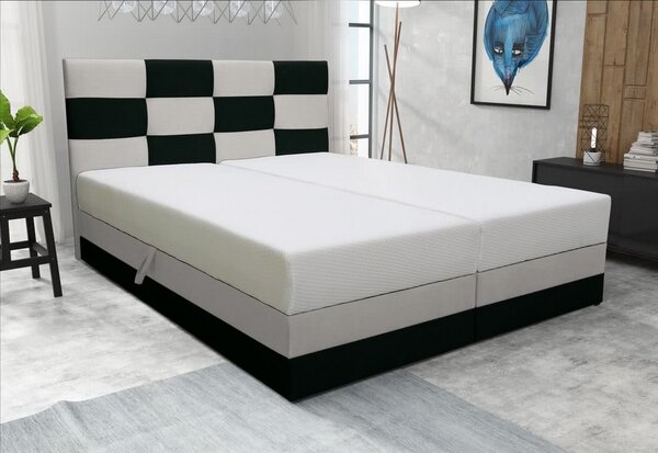 Manželská posteľ MONA vrátane matraca, 180x200, Cosmic 100/Cosmic 10