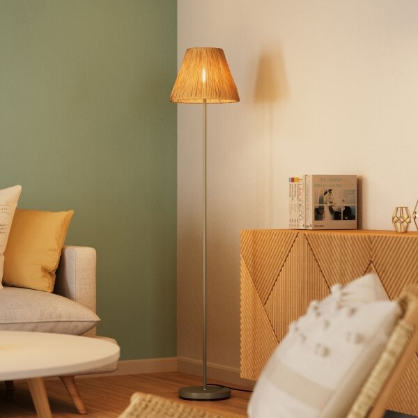 Ledvance - Stojacia lampa DECOR RAFFIA 1xE27/15W/230V rafia