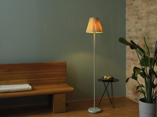 Ledvance - Stojacia lampa DECOR RAFFIA 1xE27/15W/230V rafia