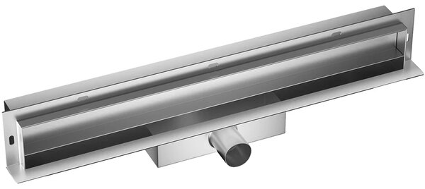 CERANO - Sprchový odtokový žľab k stene, sifón - nerez - DN40 - 64 cm