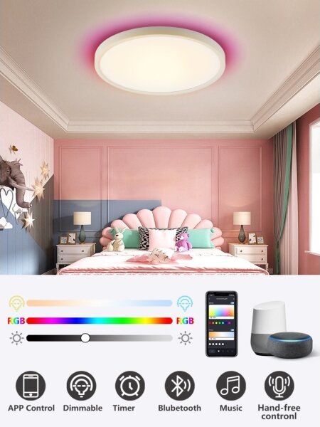 Immax NEO 07169-W60 - LED RGB Stmievateľné svietidlo TUDO 65W/230V Wi-Fi Tuya + DO