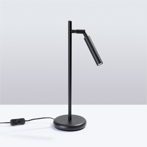 Sollux SL.1469 - Stolná lampa PASTELO 1xG9/8W/230V čierna