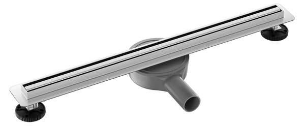 CERANO - Sprchový odtokový žľab Slim, sifón otočný 360 ° - nerez - DN40 - 64 cm