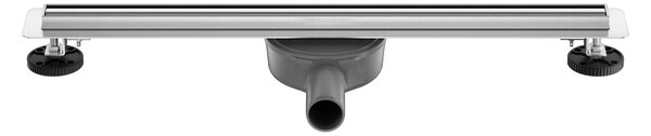 CERANO - Sprchový odtokový žľab Slim, sifón otočný 360 ° - nerez - DN40 - 64 cm